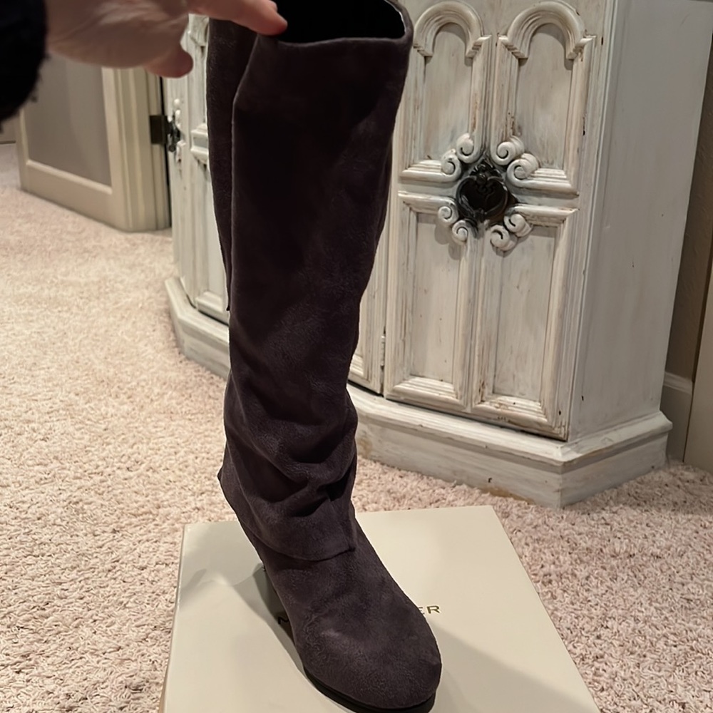 Grey Slouch Boot - Picture 2 of 6